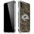 NFL Los Angeles Rams Realtree Xtra Green Camo iPhone XS Max Clear Case